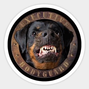 Executive bodyguard Angry rottweiler Sticker